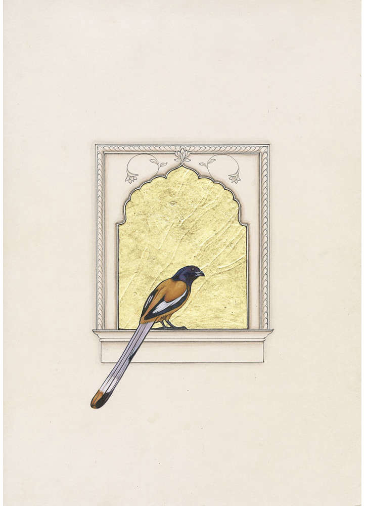 The Bird’s Balcony neutral  Art Work Rug